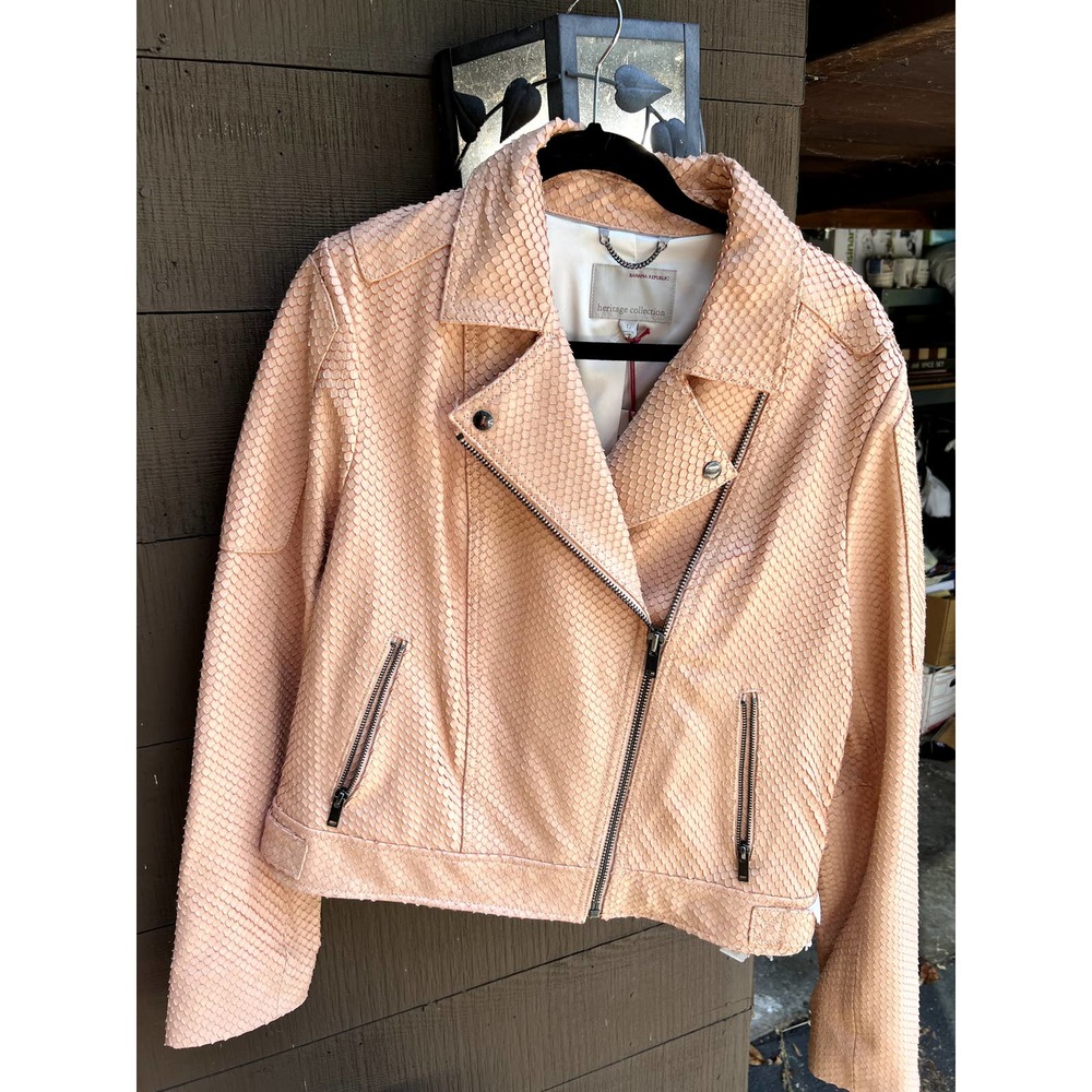 NEW Banana Republic Heritage Collection Leather Jacket size L